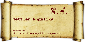 Mettler Angelika névjegykártya